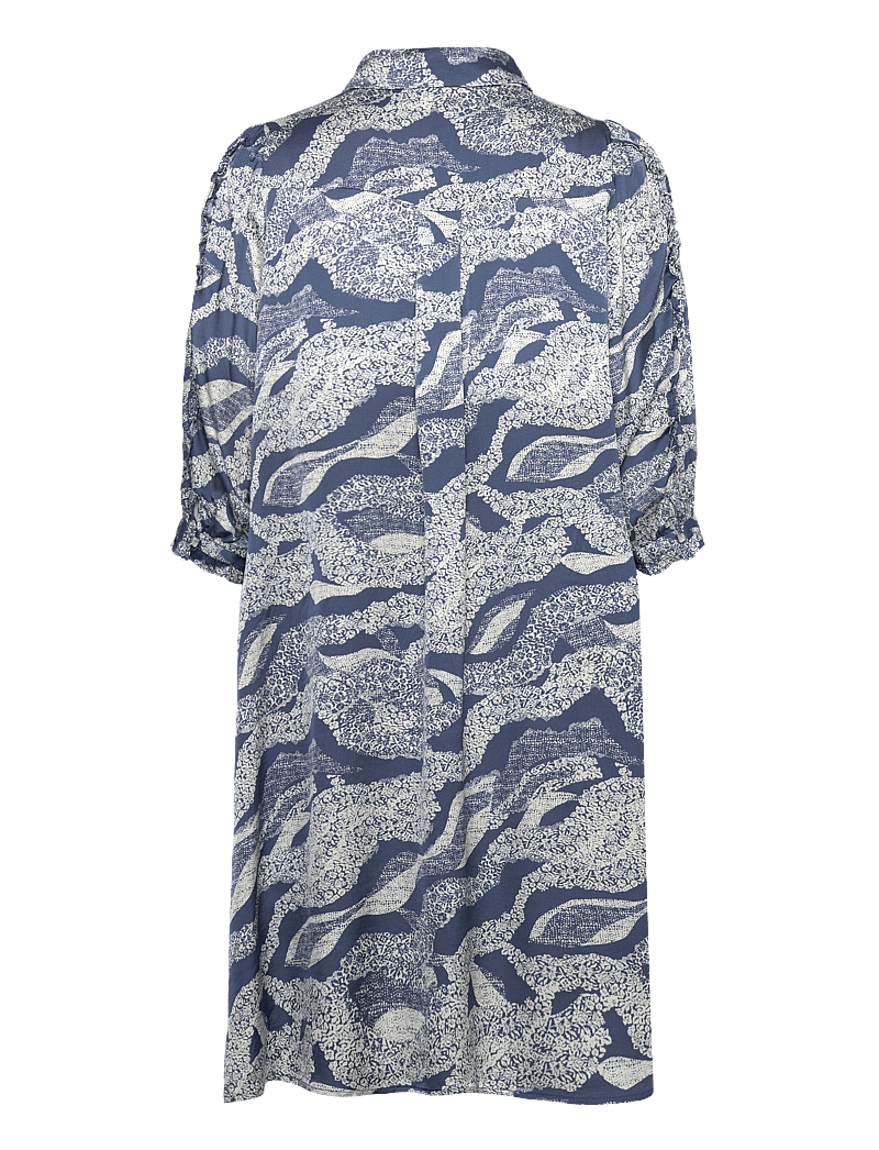 Bruuns Bazaar - FloretBBTamia dress - shirt dresses - blue lace print - 2