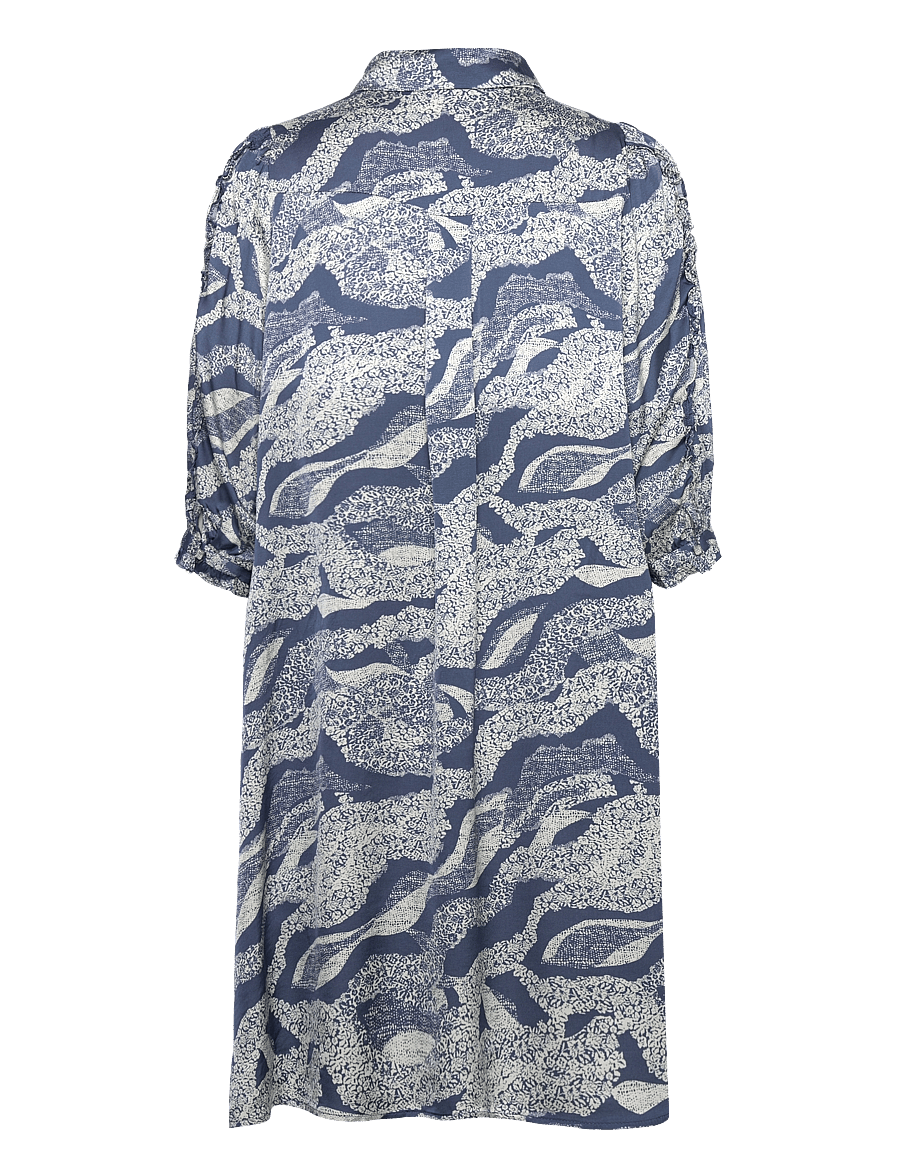 Bruuns Bazaar - FloretBBTamia dress - hemdkleider - blue lace print - 2