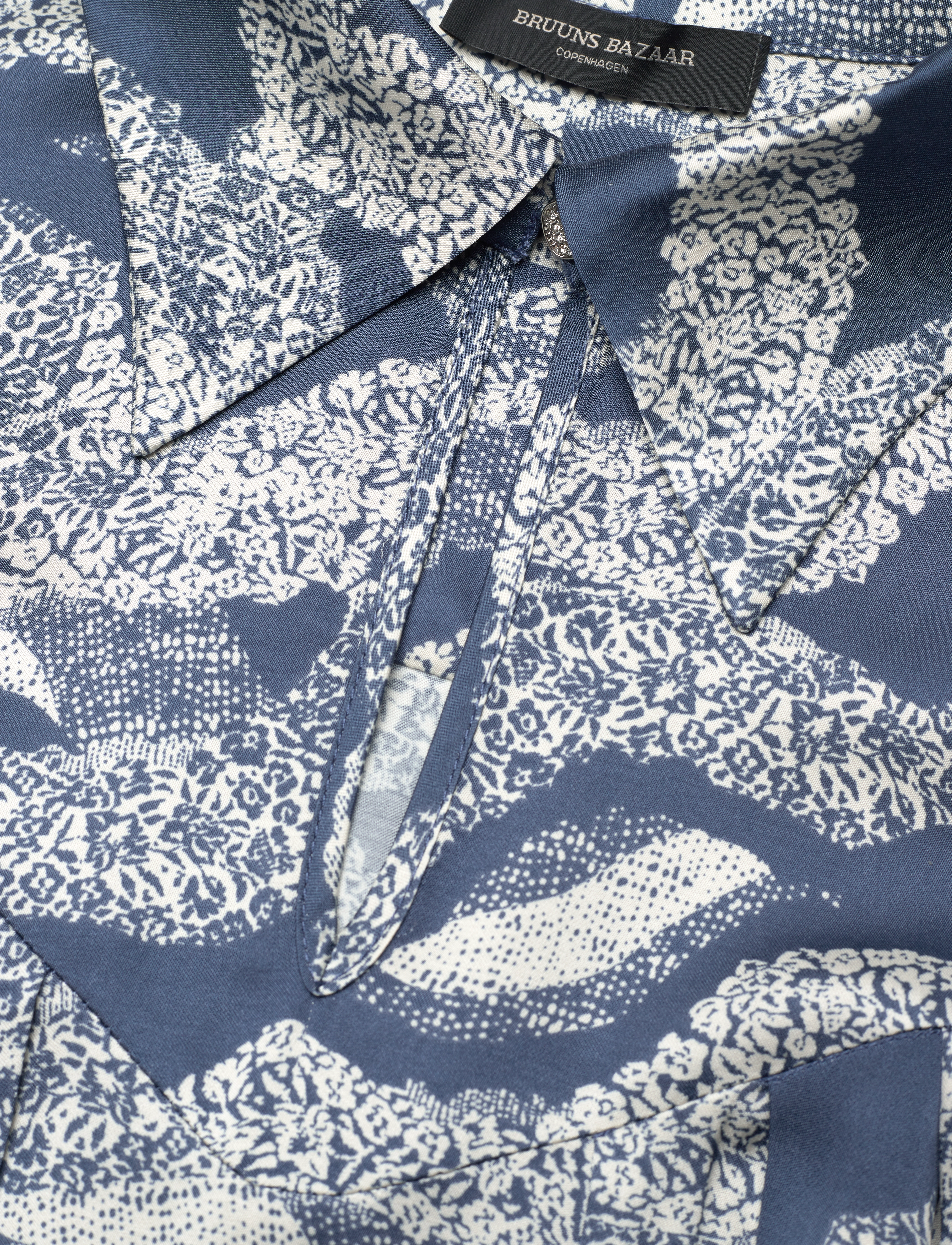 Bruuns Bazaar - FloretBBTamia dress - short dresses - blue lace print - 3
