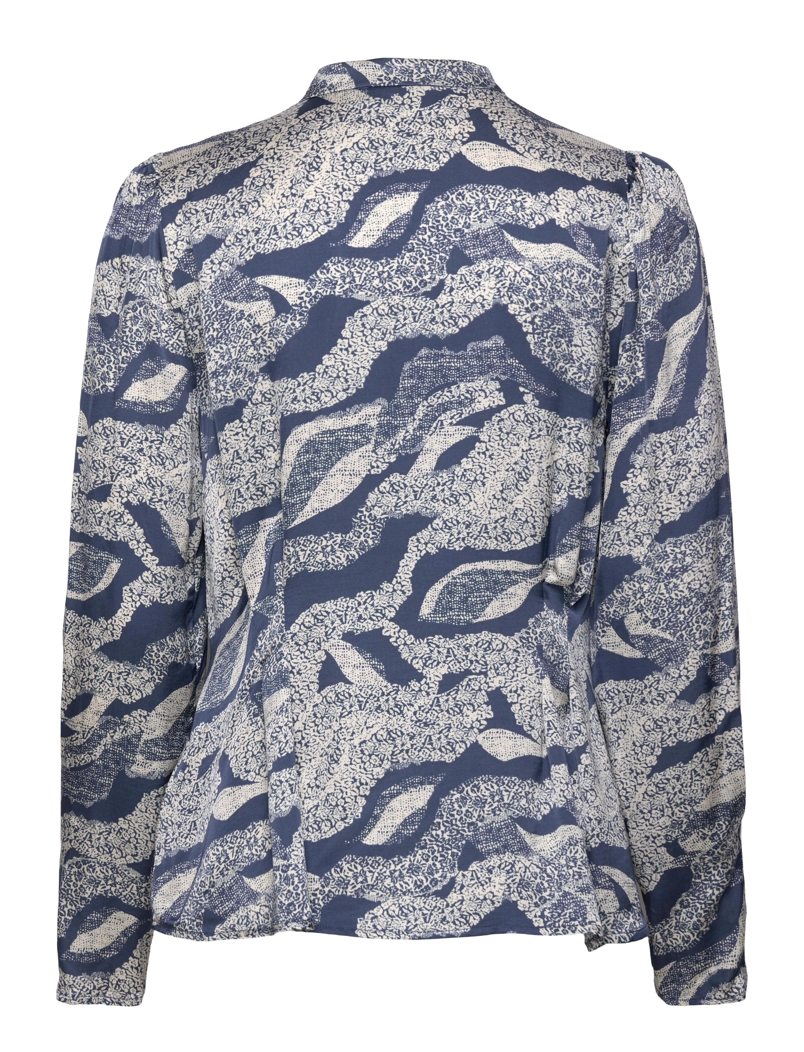 Bruuns Bazaar - FloretBBZeas shirt - blue lace print - 2