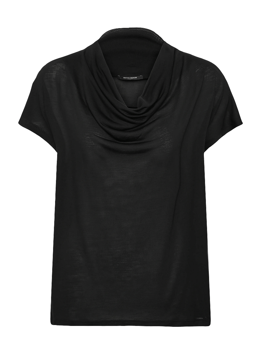Bruuns Bazaar - KatkaBBGinae blouse - lühikeste varrukatega pluusid - black - 1