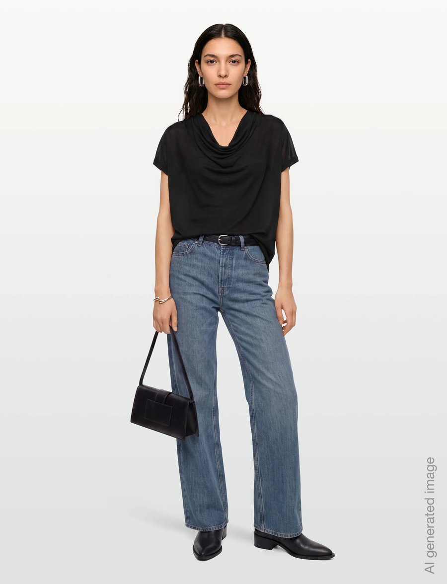 Bruuns Bazaar - KatkaBBGinae blouse - lühikeste varrukatega pluusid - black - 0