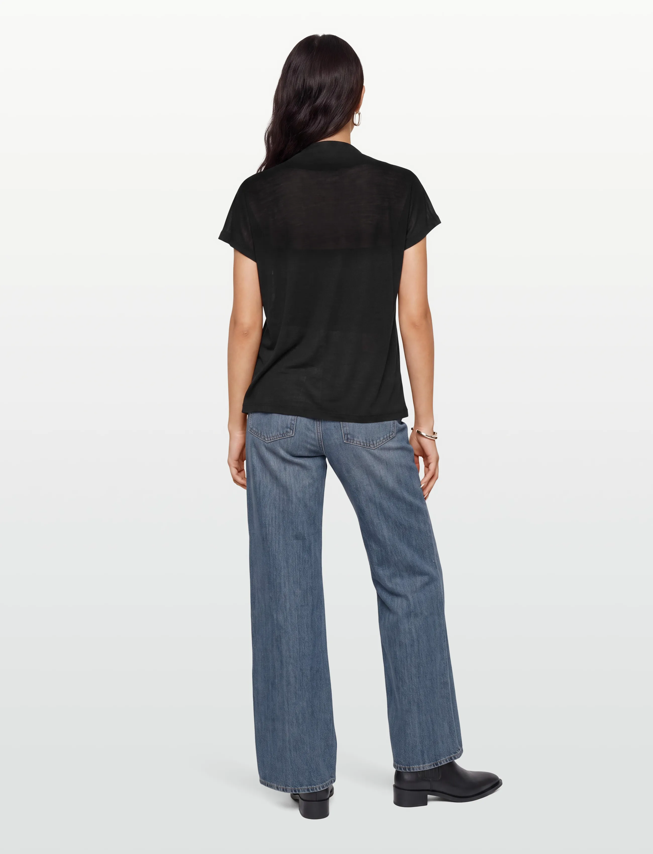 Bruuns Bazaar - KatkaBBGinae blouse - kurzärmelige blusen - black - 4