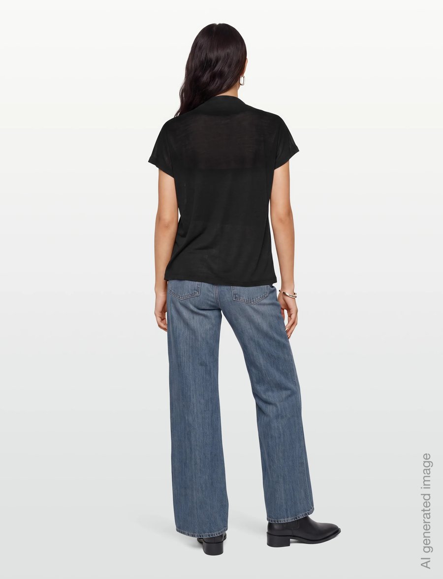 Bruuns Bazaar - KatkaBBGinae blouse - lühikeste varrukatega pluusid - black - 4