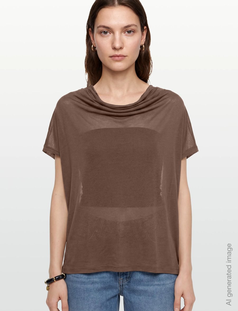 Bruuns Bazaar - KatkaBBGinae blouse - kurzärmelige blusen - chestnut - 3