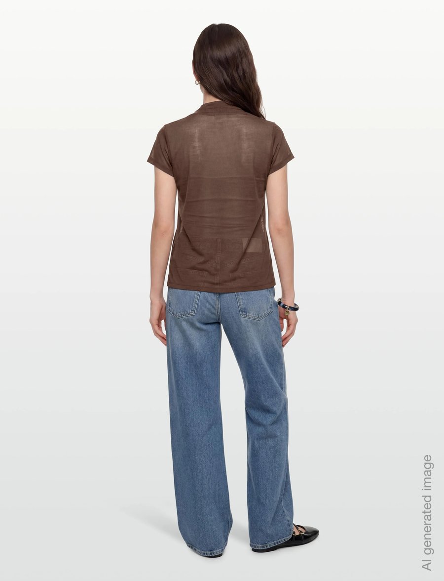 Bruuns Bazaar - KatkaBBGinae blouse - kurzärmelige blusen - chestnut - 4