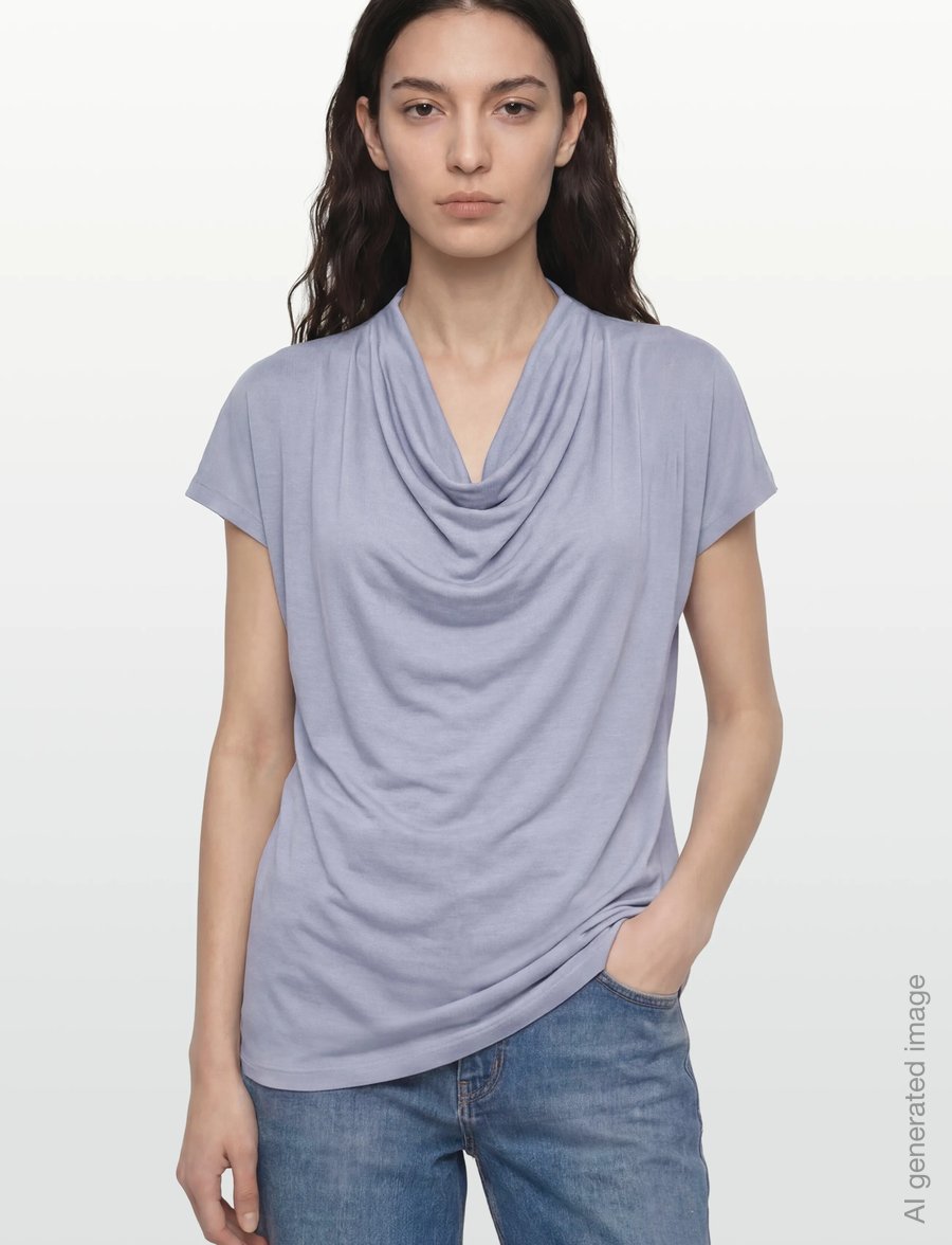 Bruuns Bazaar - KatkaBBGinae blouse - kortærmede bluser - eventide blue - 3