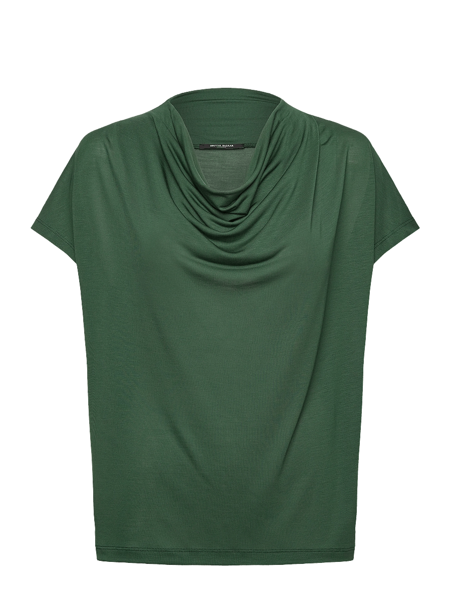 Bruuns Bazaar - KatkaBBGinae blouse - lühikeste varrukatega pluusid - forest - 1