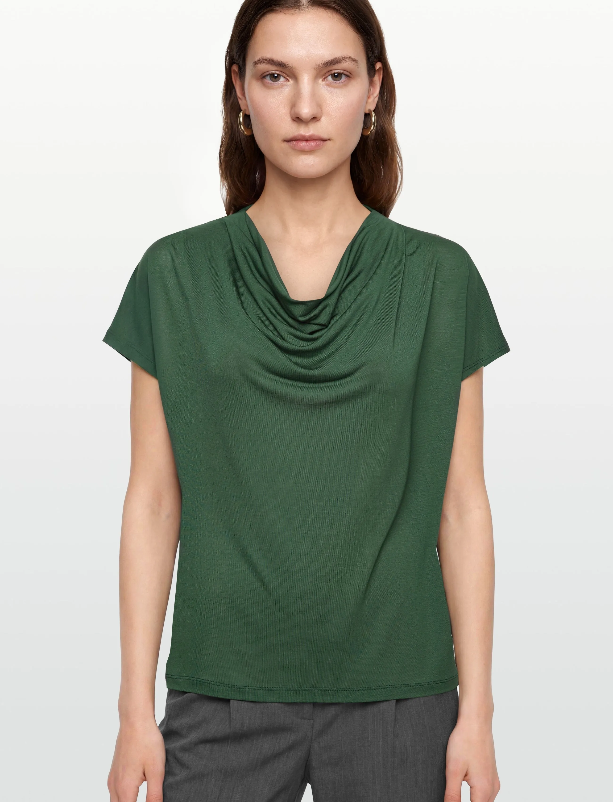 Bruuns Bazaar - KatkaBBGinae blouse - kortærmede bluser - forest - 3