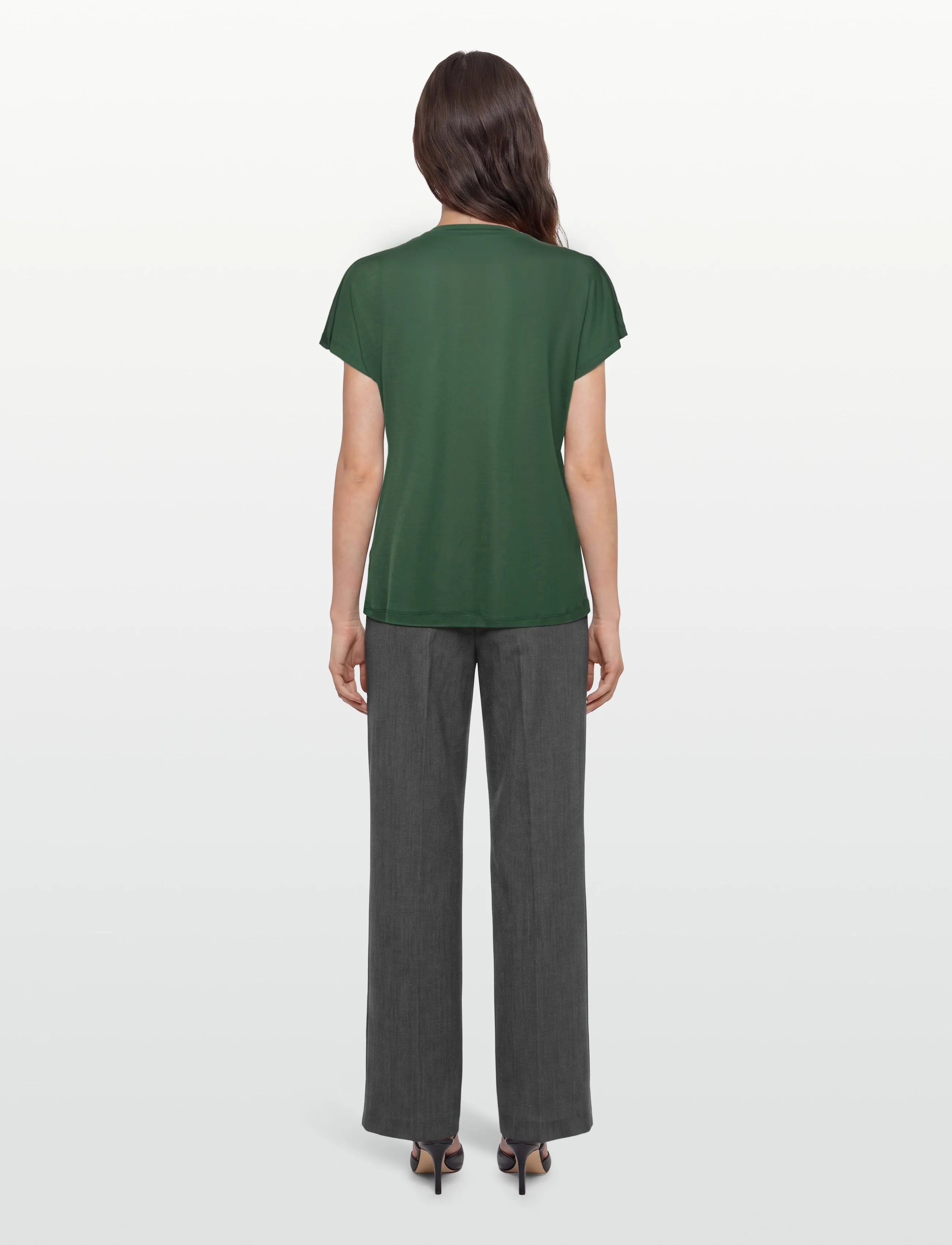 Bruuns Bazaar - KatkaBBGinae blouse - kortærmede bluser - forest - 4