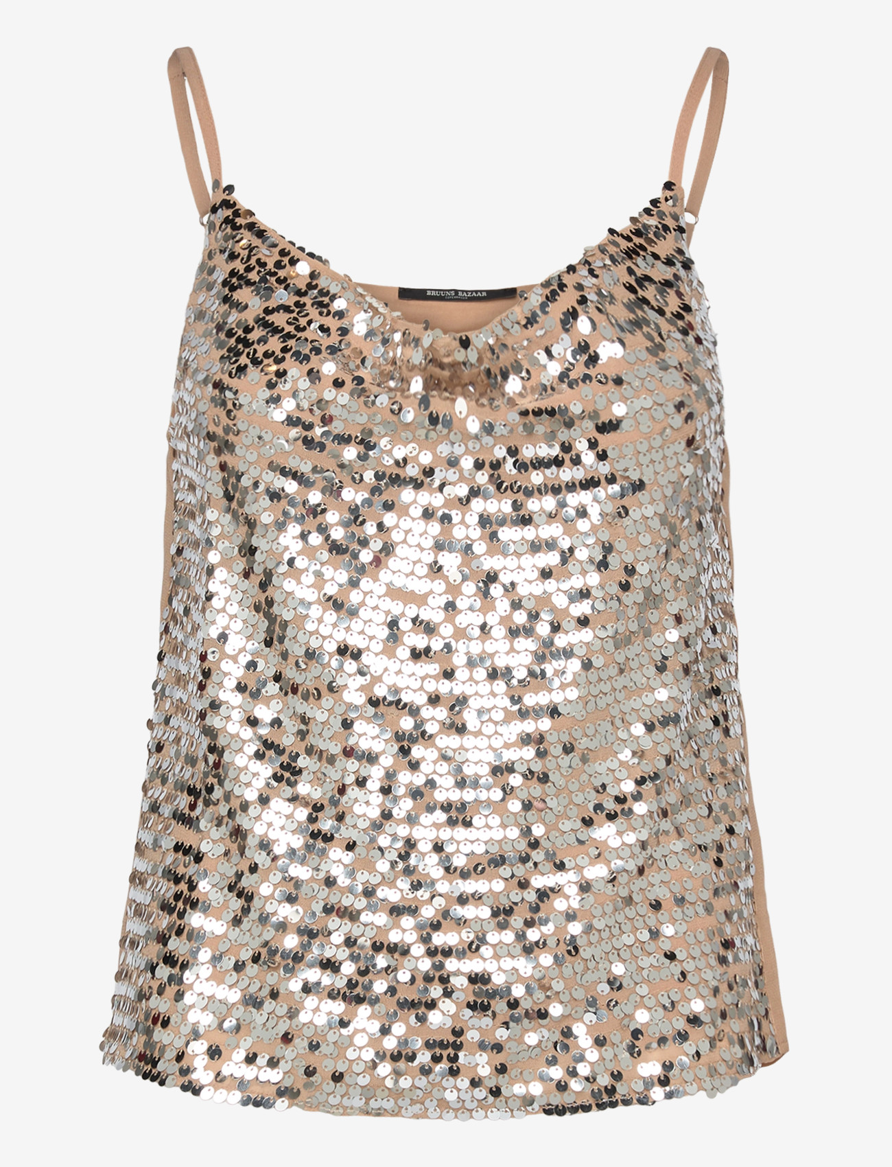 Bruuns Bazaar - FoliumBBMeria top - festtoppe - silver - 0