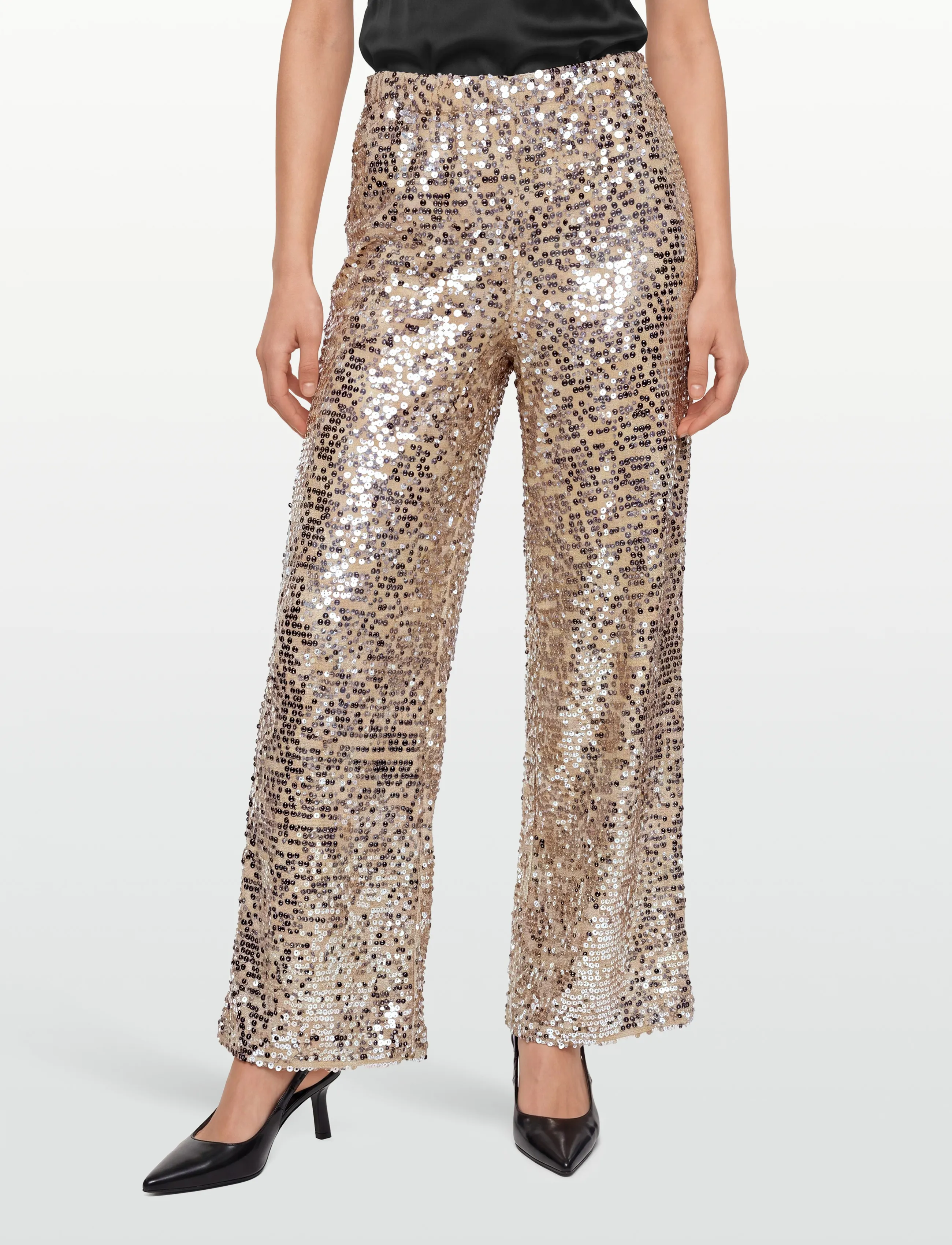 Bruuns Bazaar - FoliumBBBrinna pants - hosen mit weitem bein - silver - 3