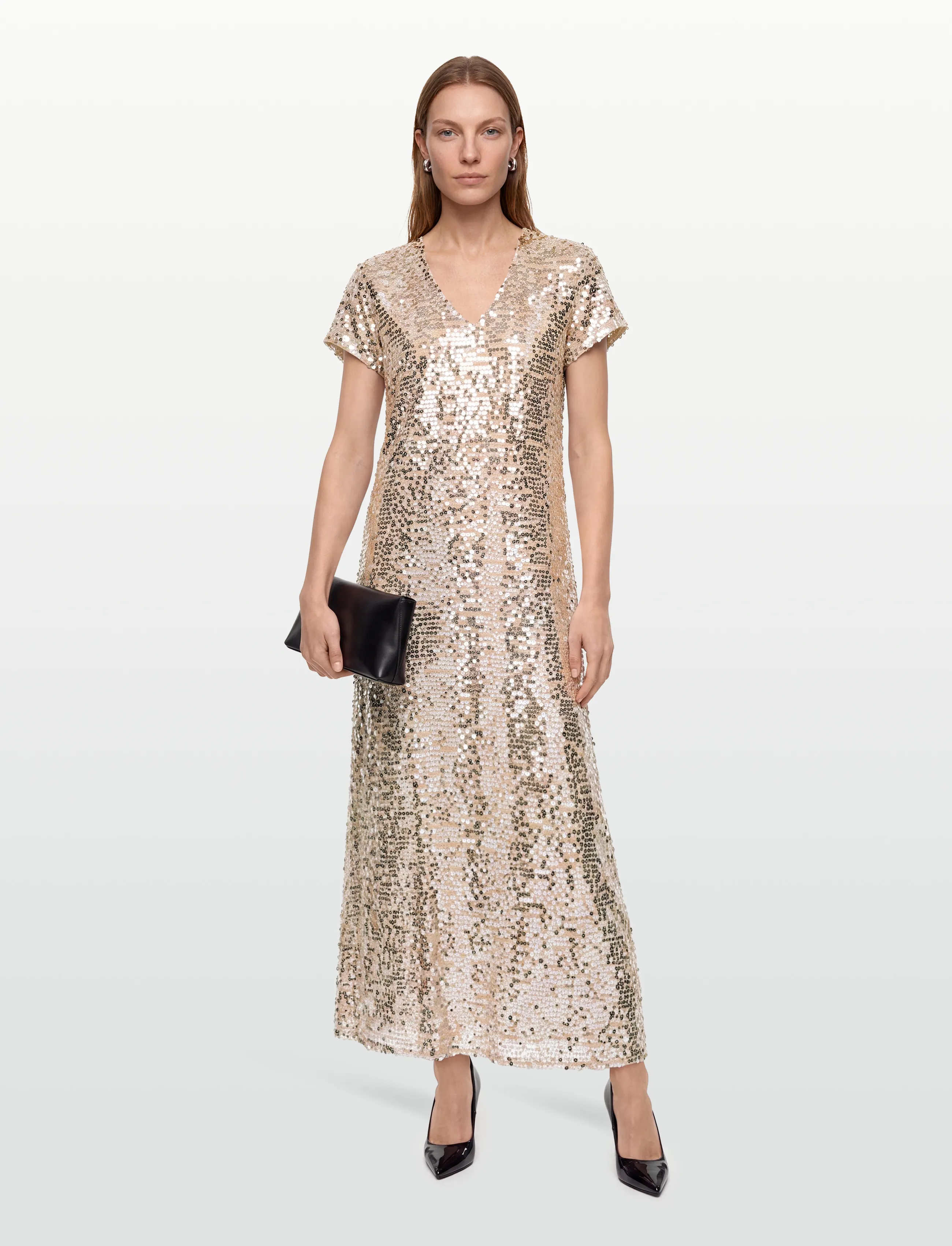 Bruuns Bazaar FoliumBBBiara dress - Maxi Dresses - SILVER / silver