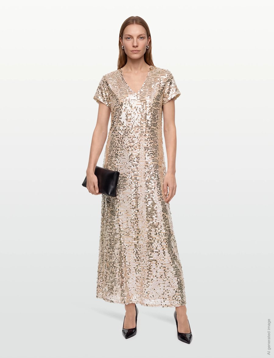 Bruuns Bazaar - FoliumBBBiara dress - aftenkjoler - silver - 0