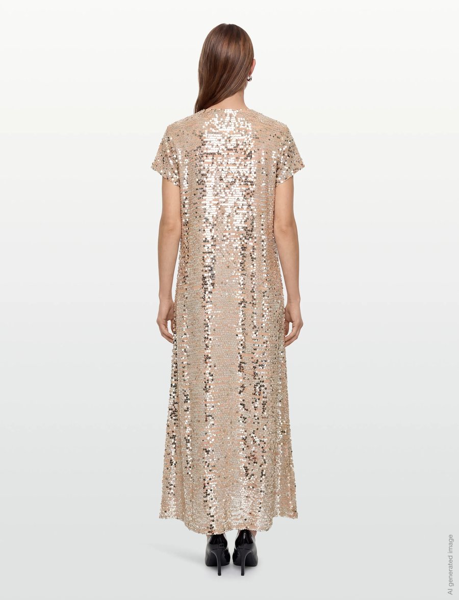 Bruuns Bazaar - FoliumBBBiara dress - aftenkjoler - silver - 4