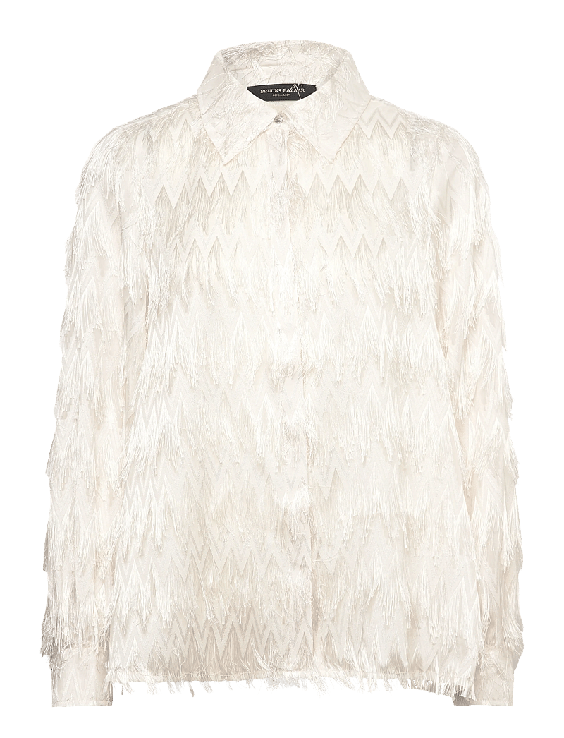 Bruuns Bazaar - FrillyBBArdadia shirt - chemises à manches longues - snow white - 0