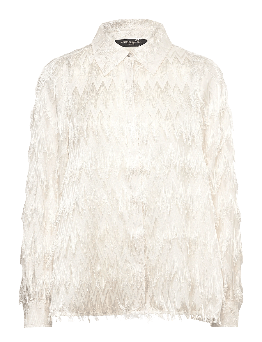 Bruuns Bazaar - FrillyBBArdadia shirt - overhemden met lange mouwen - snow white - 0