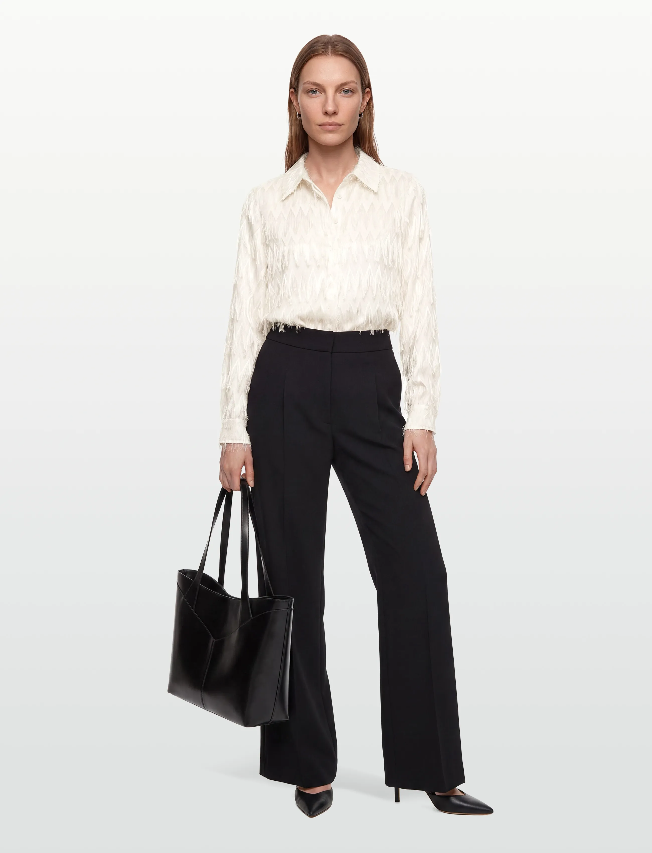 Bruuns Bazaar FrillyBBArdadia shirt - Blusar & Skjortor - SNOW WHITE / white