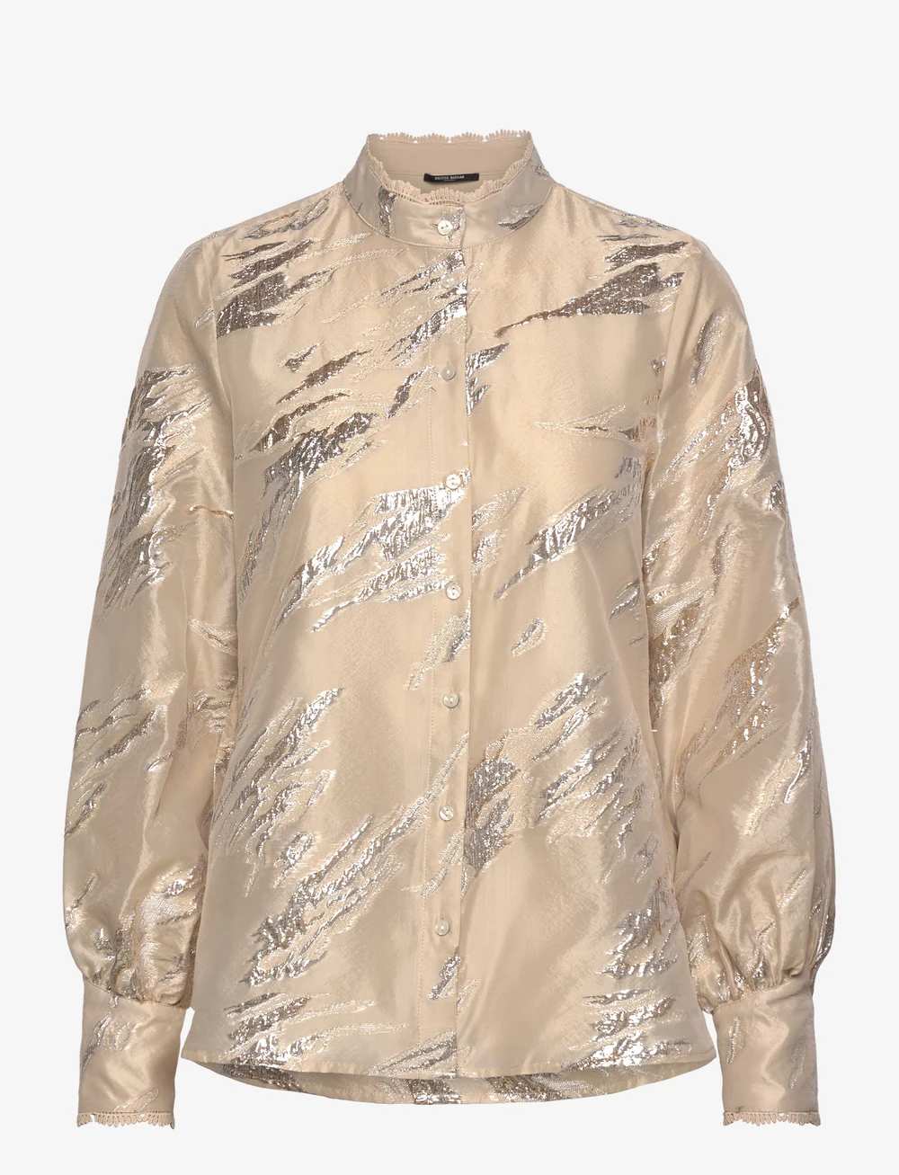 Bruuns Bazaar - PlantagoBBCharlotta shirt - långärmade blusar - light gold - 1