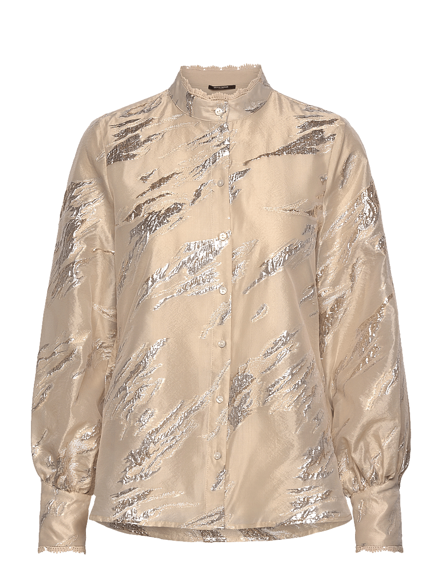 Bruuns Bazaar - PlantagoBBCharlotta shirt - langärmelige blusen - light gold - 1