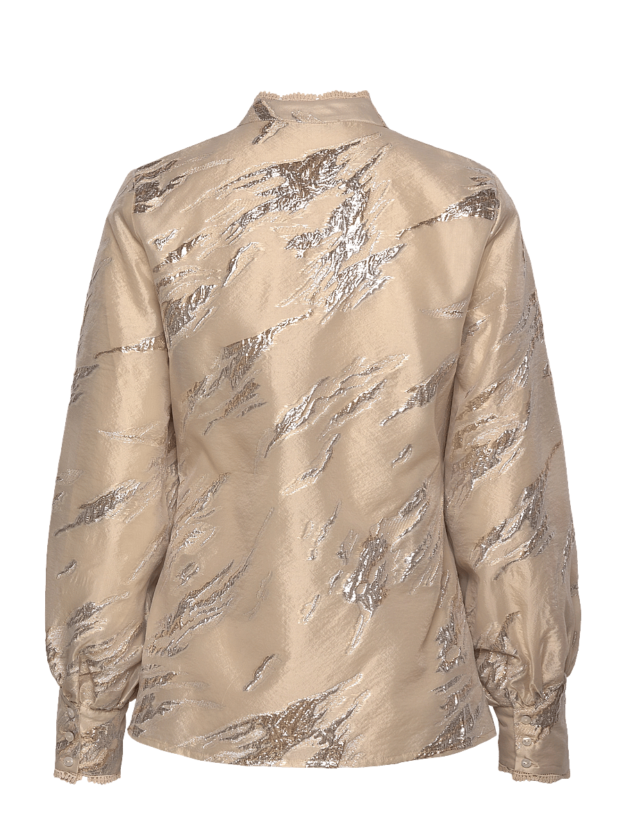 Bruuns Bazaar - PlantagoBBCharlotta shirt - langärmelige blusen - light gold - 2