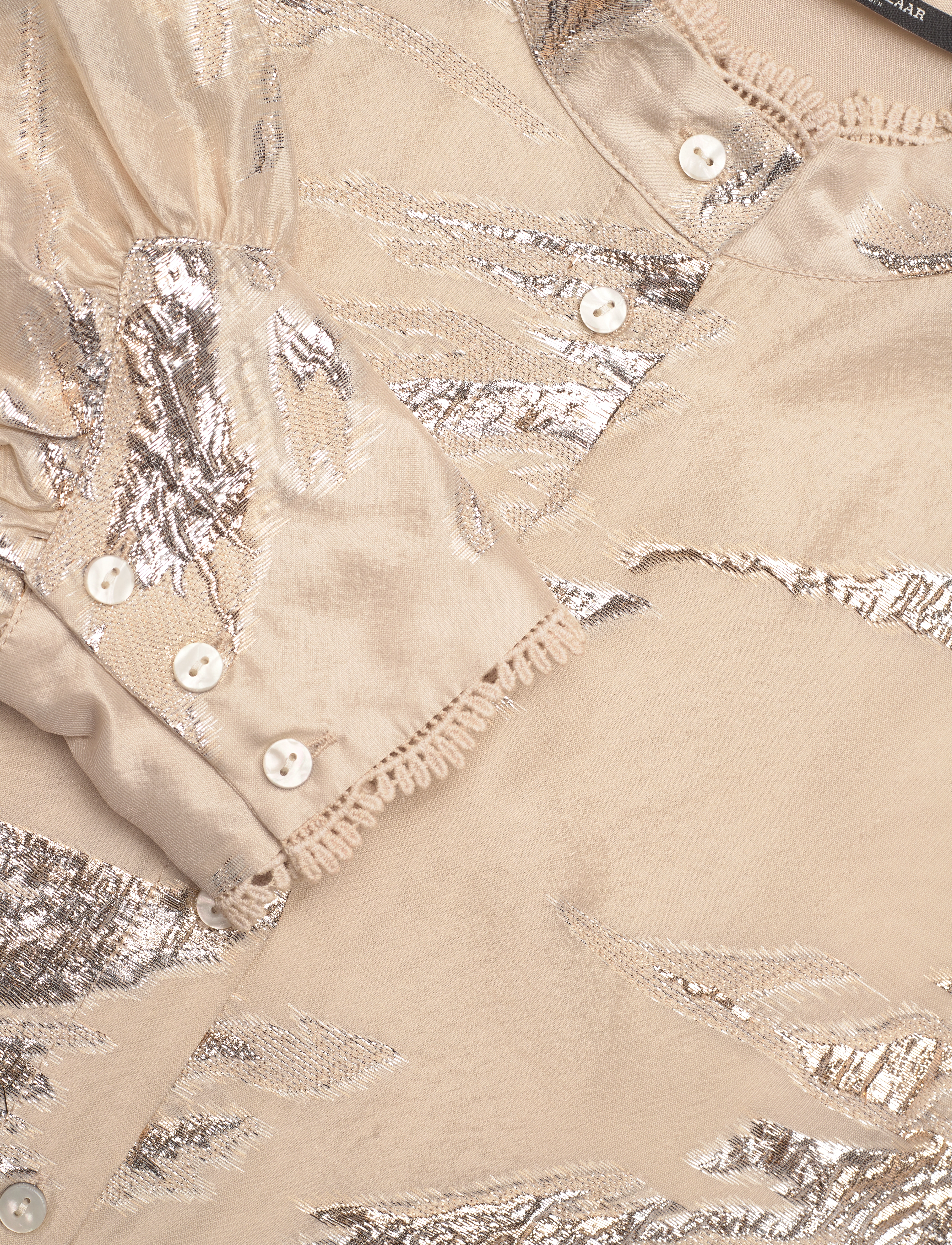 Bruuns Bazaar - PlantagoBBCharlotta shirt - long sleeved blouses - light gold - 3