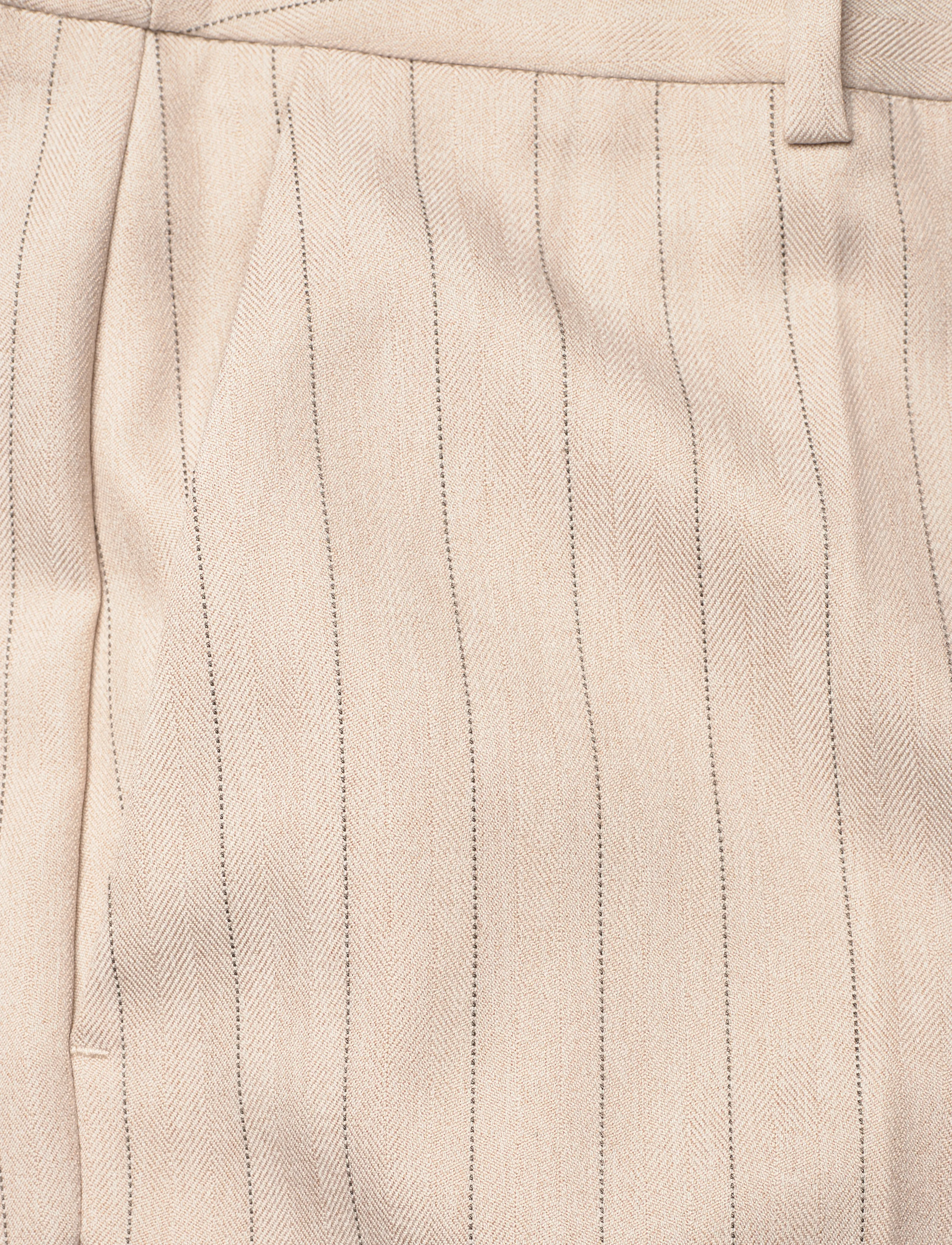 Bruuns Bazaar - ApricotBBEleza pants - light grey stripes - 3