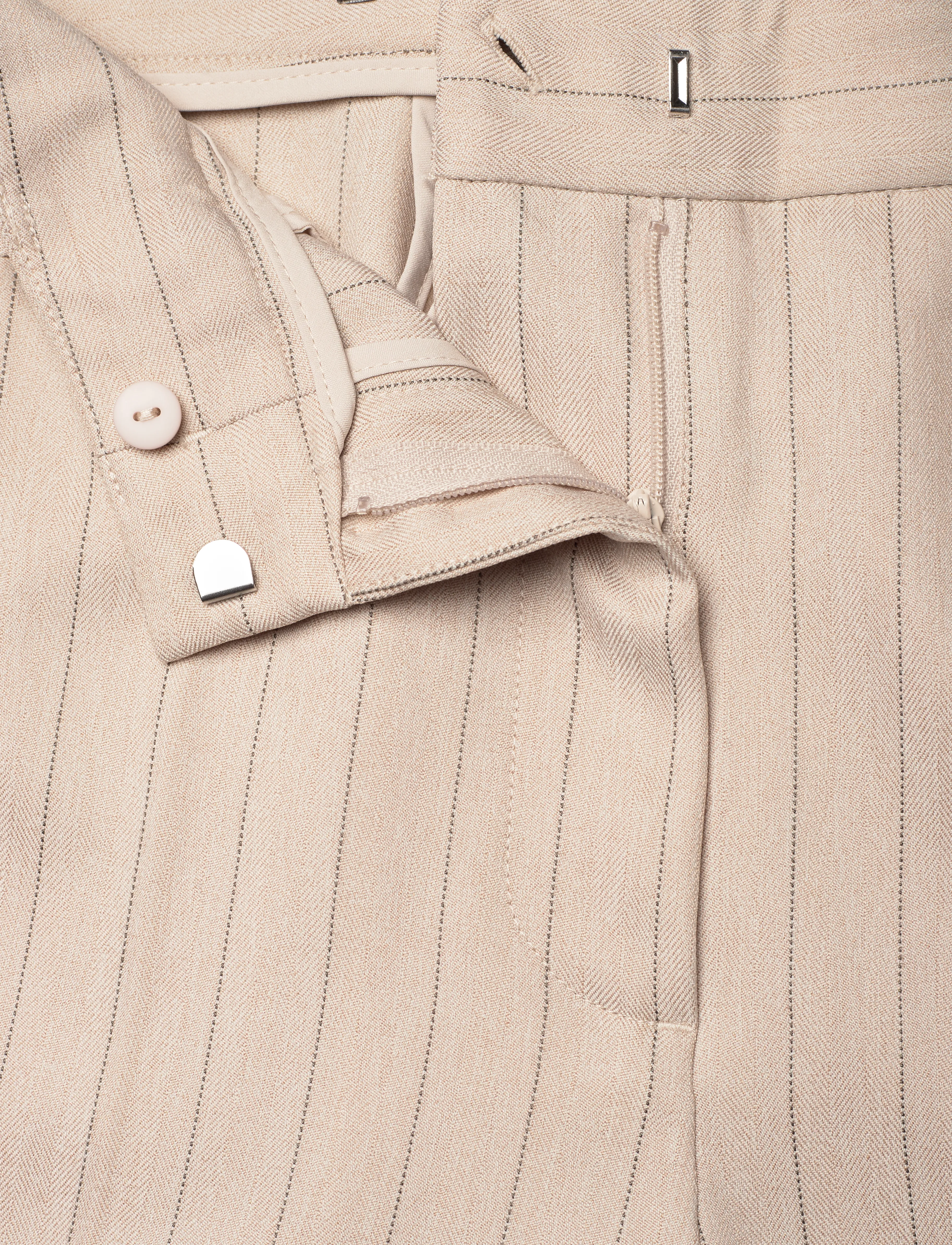 Bruuns Bazaar - ApricotBBEleza pants - light grey stripes - 4