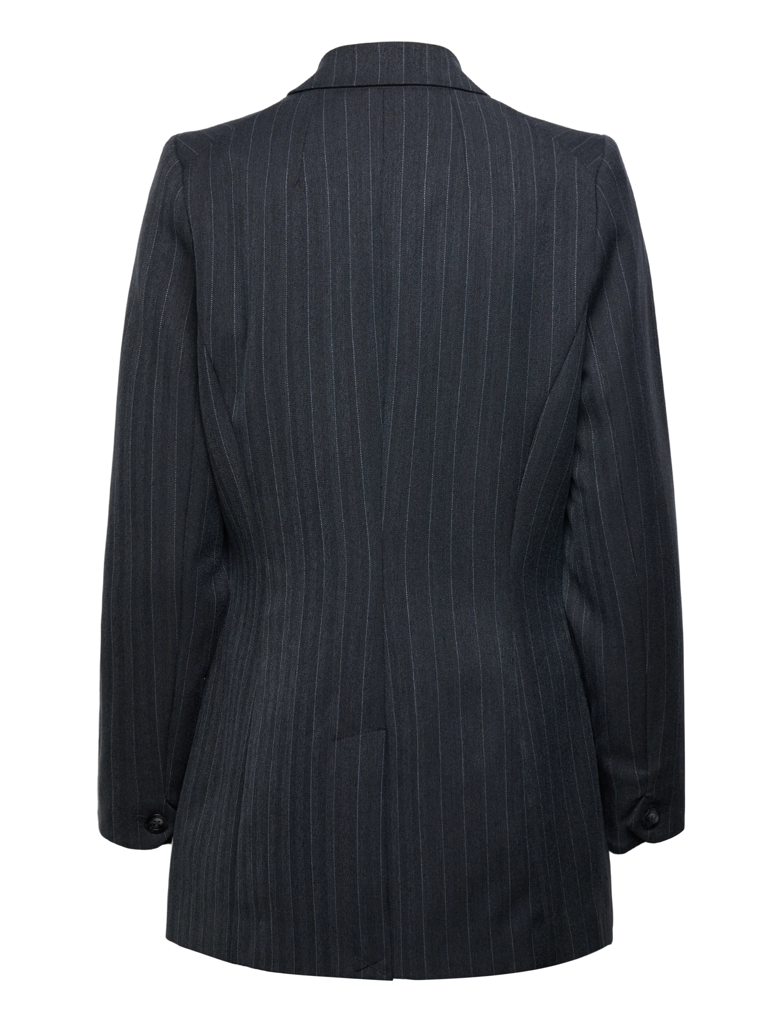 Bruuns Bazaar - ApricotBBLinda blazer - zweireihige blazer - herringbone blue pin stripe - 1