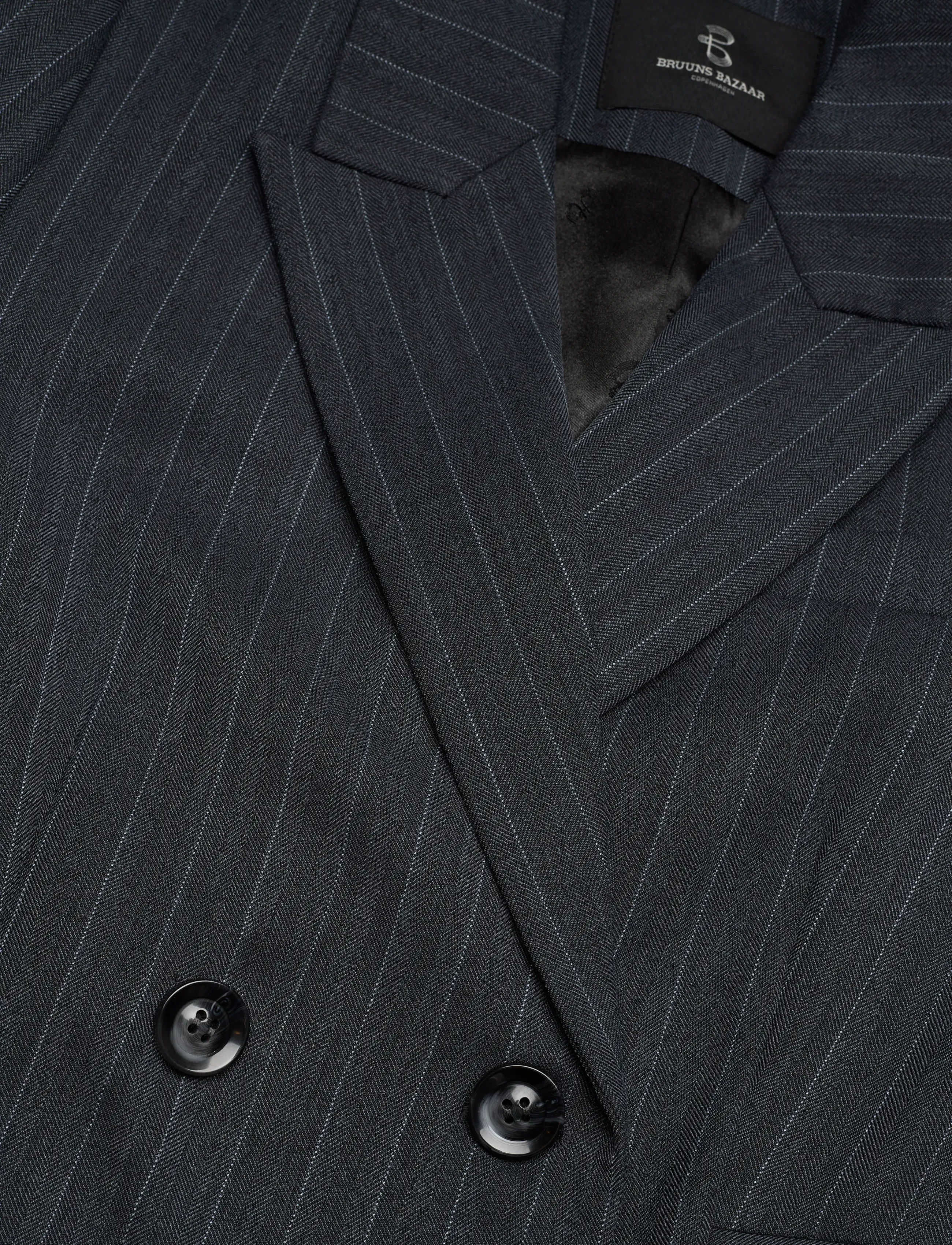 Bruuns Bazaar - ApricotBBLinda blazer - zweireihige blazer - herringbone blue pin stripe - 2