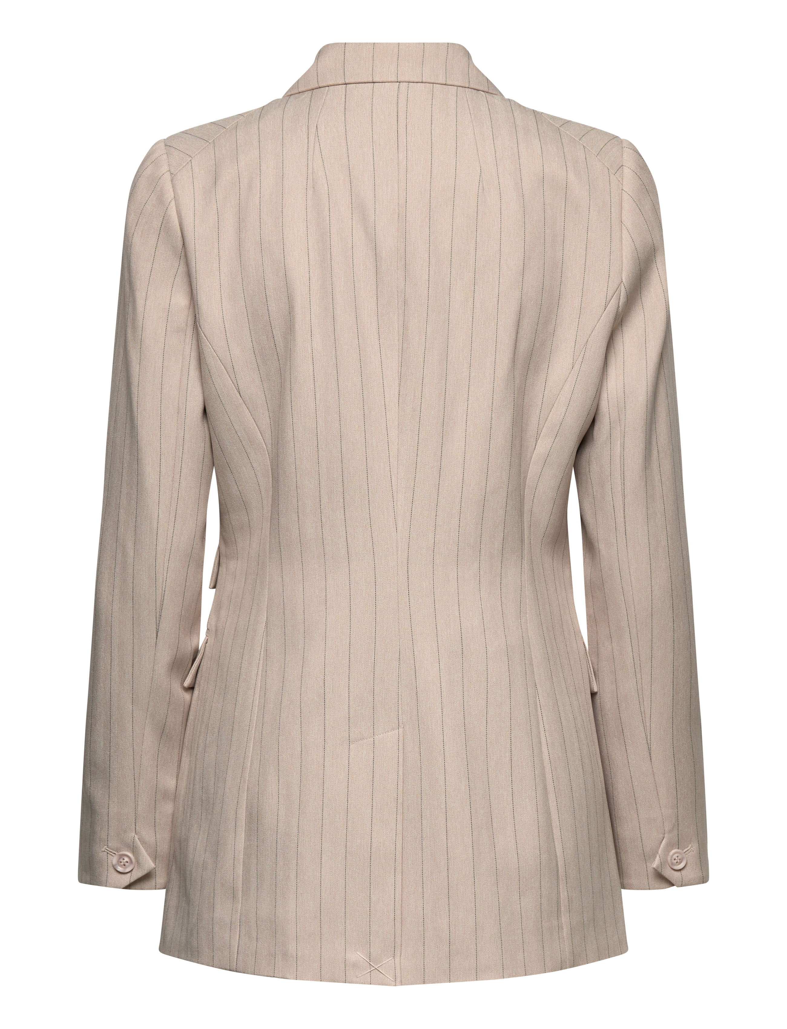 Bruuns Bazaar - ApricotBBLinda blazer - dobbeltradede blazere - light grey stripes - 2