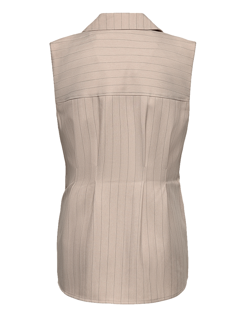 Bruuns Bazaar - ApricotBBUrwa waistcoat - Ülikonna vestid - light grey stripes - 2