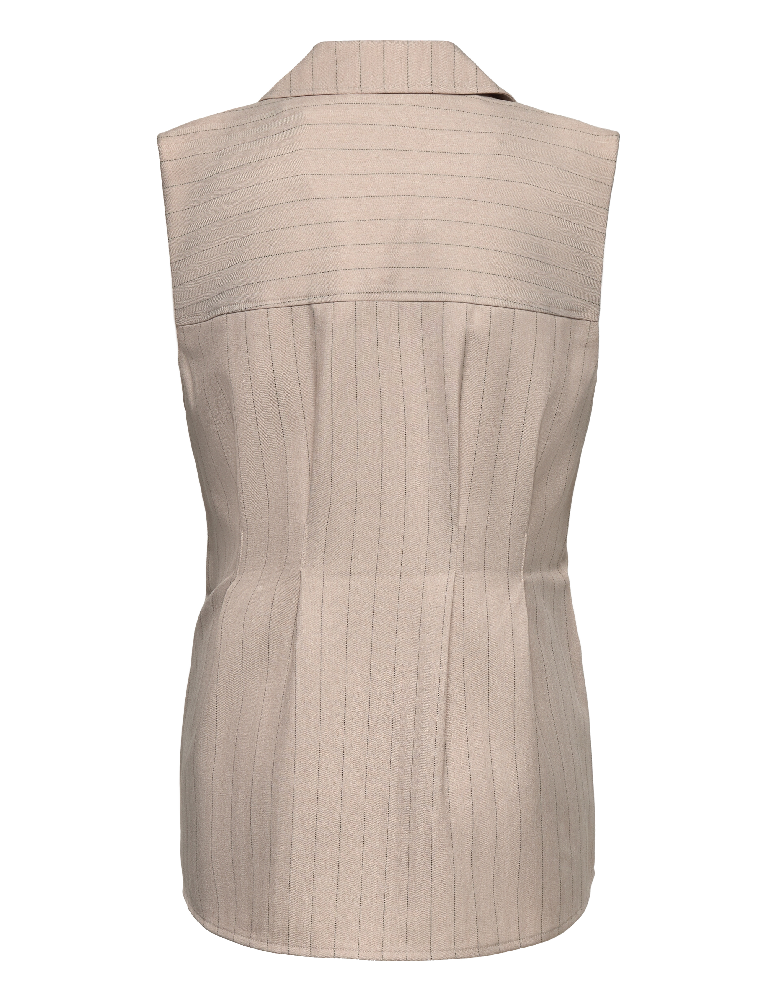 Bruuns Bazaar - ApricotBBUrwa waistcoat - light grey stripes - 2