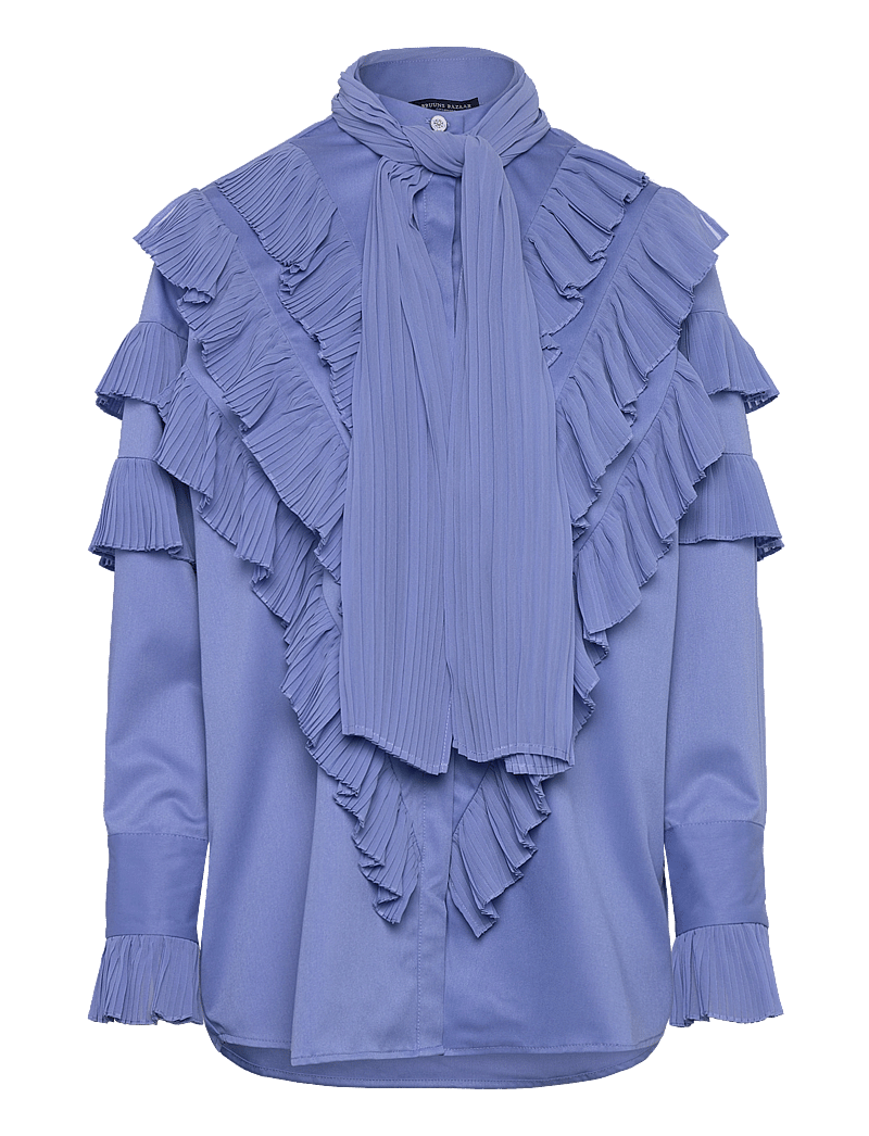 Bruuns Bazaar - CardiniBBTilja shirt - pikkade varrukatega pluusid - cornflower blue - 1