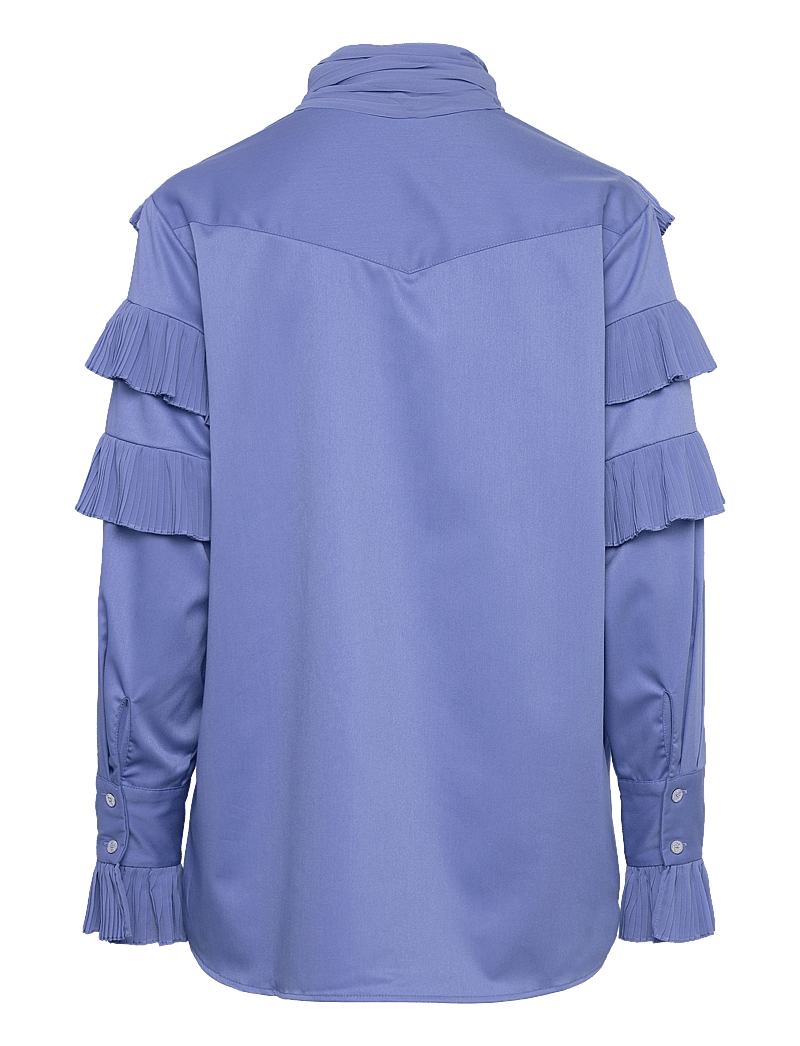 Bruuns Bazaar - CardiniBBTilja shirt - pikkade varrukatega pluusid - cornflower blue - 2