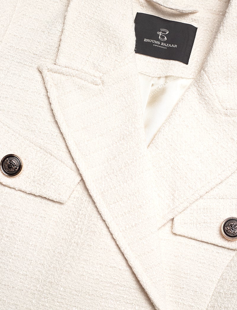 Bruuns Bazaar - PlatanusBBYda blazer - dubbelknäppta kavajer - snow white - 3