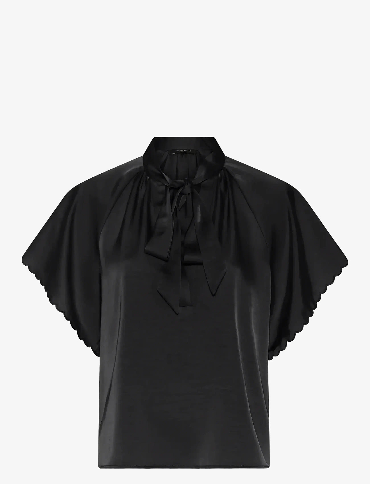 Bruuns Bazaar - BeckiaBBWendi blouse - kortärmade blusar - black - 1