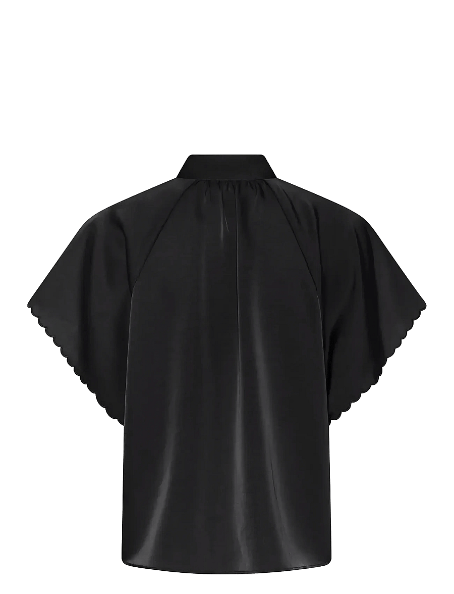 Bruuns Bazaar - BeckiaBBWendi blouse - kurzärmelige blusen - black - 2