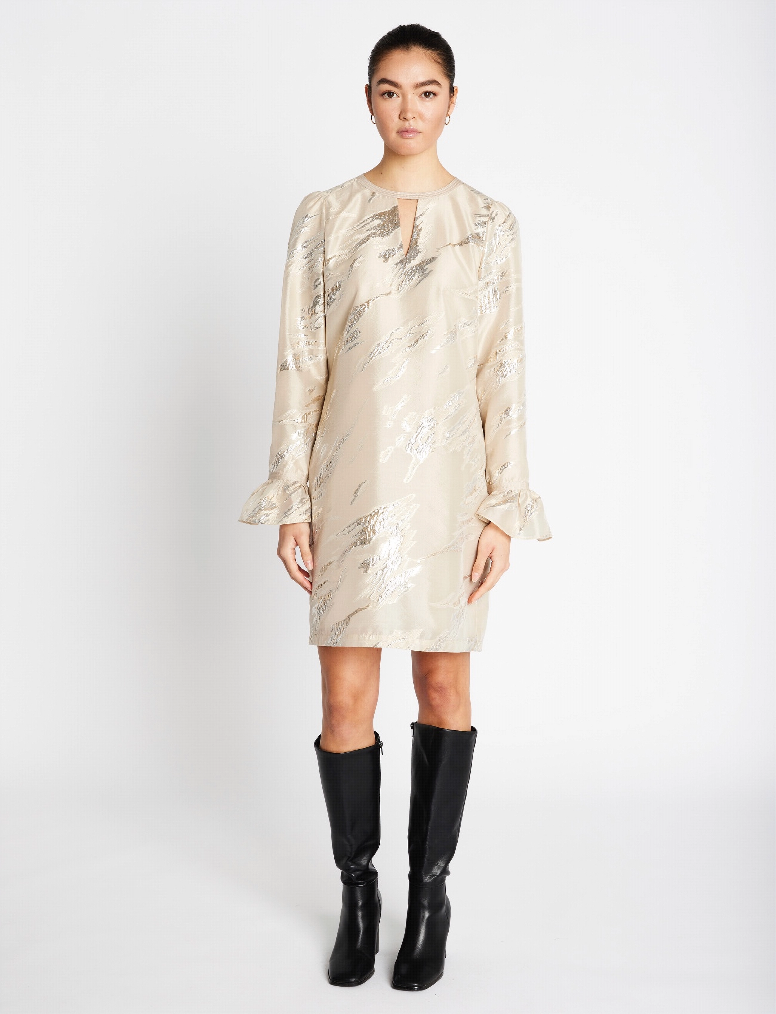 Bruuns Bazaar - PlantagoBBTheni dress - partykleider - light gold - 0