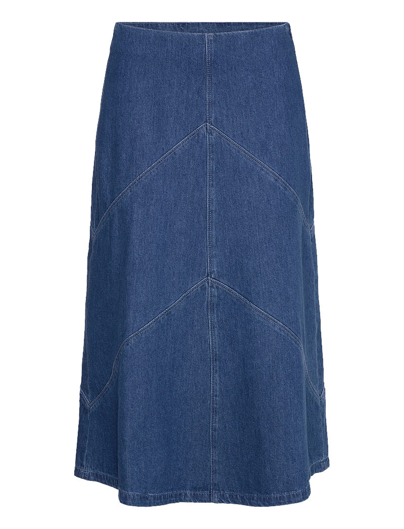 Bruuns Bazaar - CanaBBEleen skirt - denim skirts - dark blue denim - 0