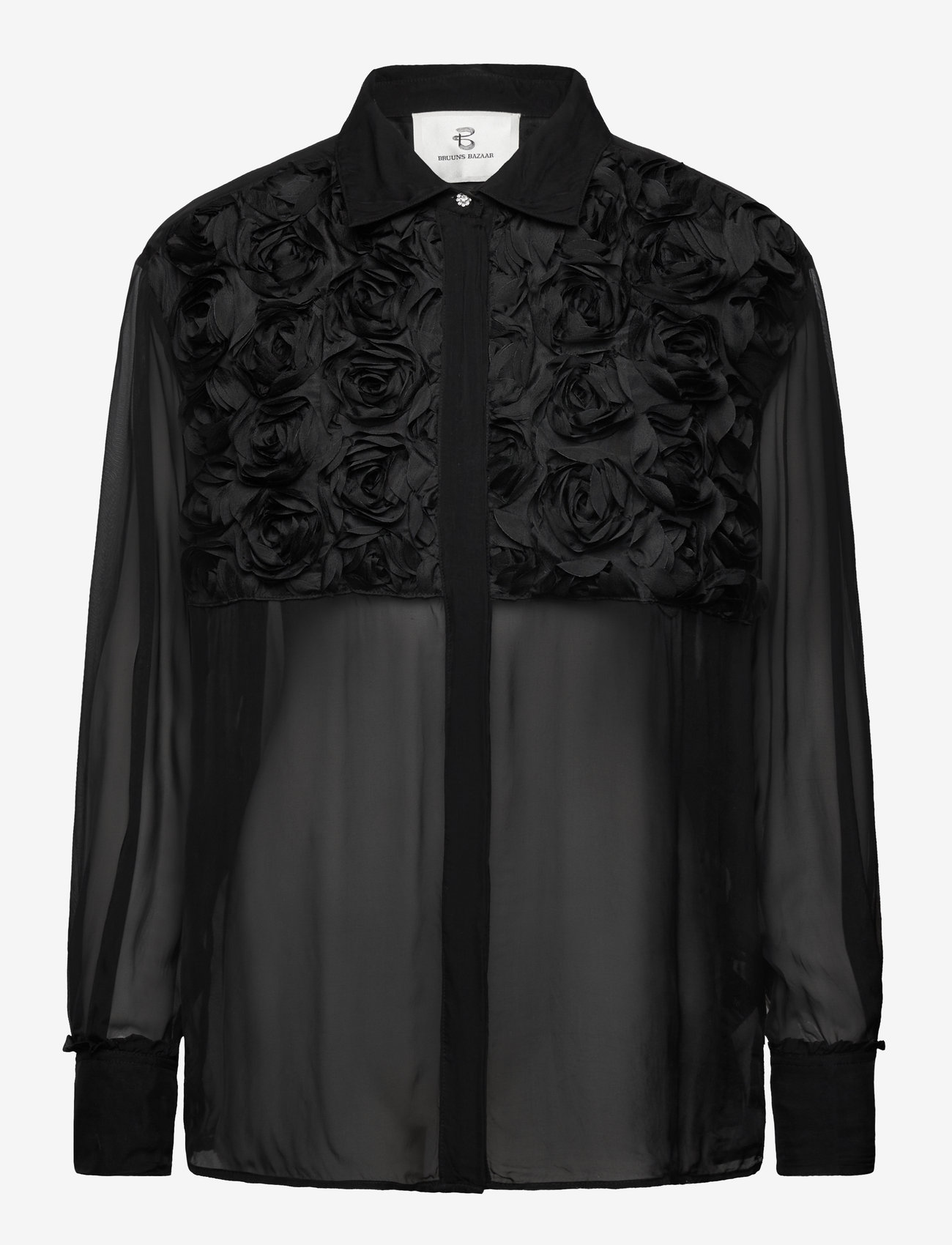 Bruuns Bazaar - ChiffonBBAsta shirt - black - 0