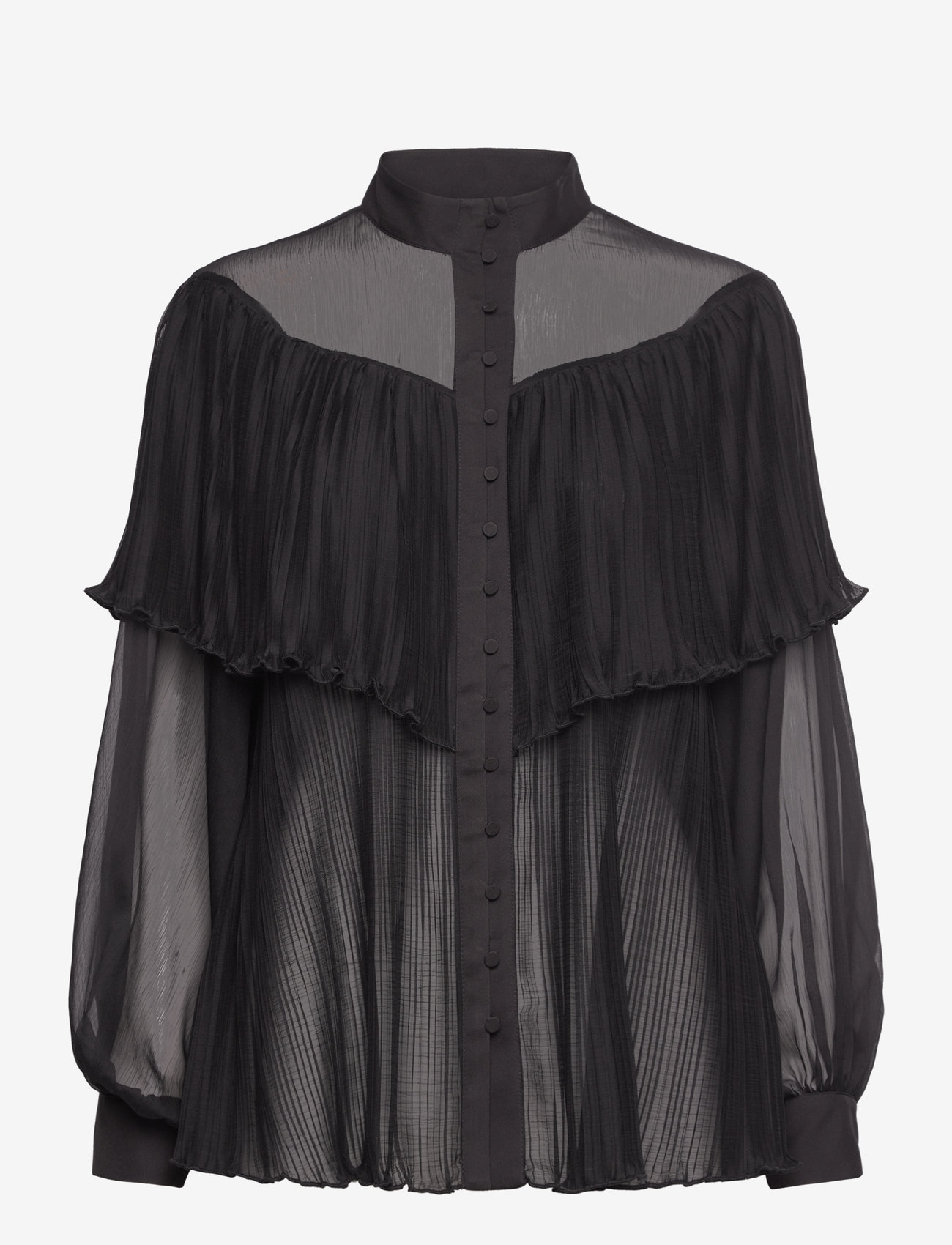 Bruuns Bazaar - RosaliBBMeasi shirt - langærmede bluser - black - 0