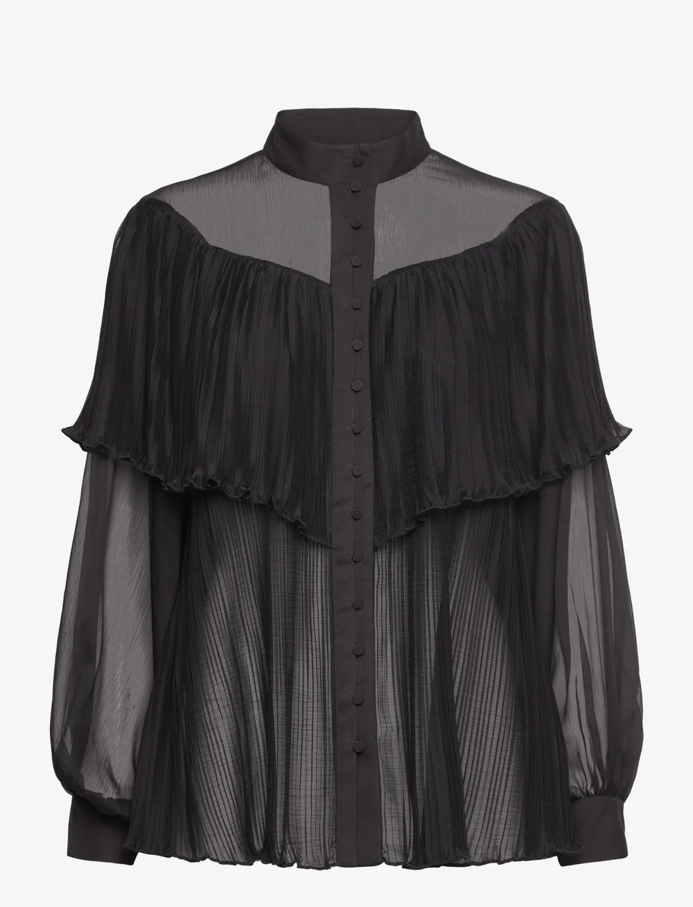 Bruuns Bazaar - RosaliBBMeasi shirt - pikkade varrukatega pluusid - black - 0