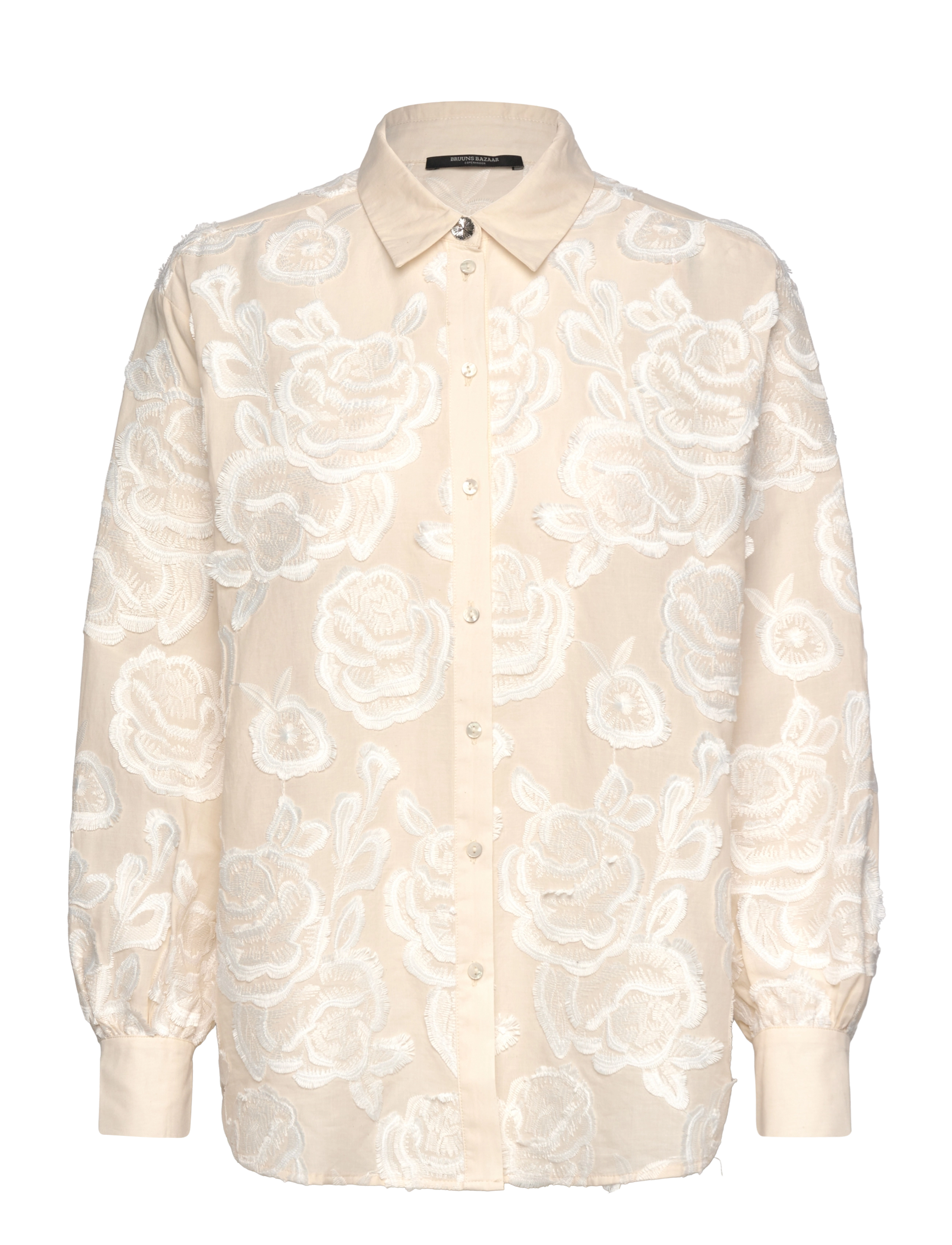 Bruuns Bazaar - CalamusBBFelina shirt - langärmlige hemden - white - 1