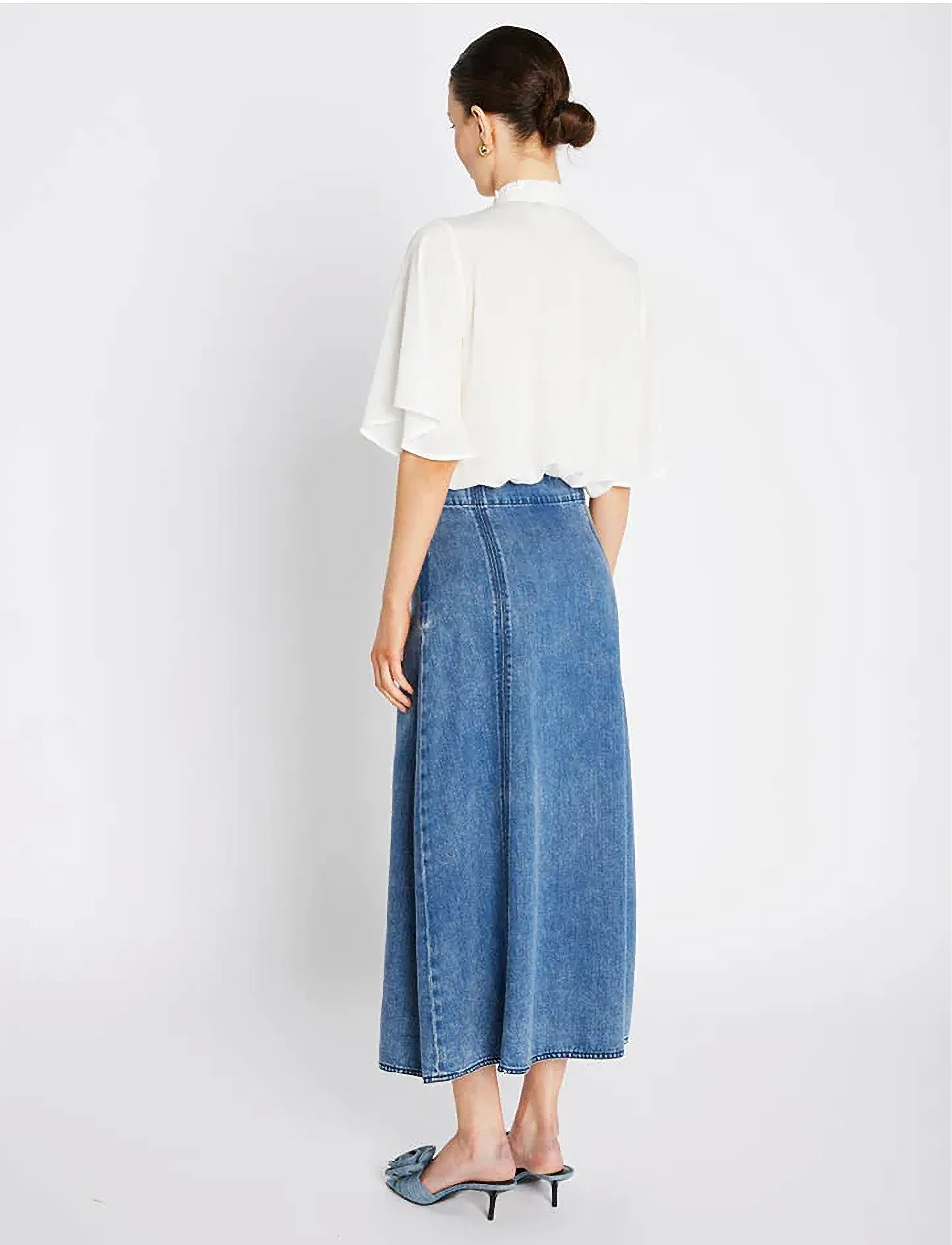 Bruuns Bazaar - PlatieBBAliya skirt - denimskjørt - blue denim - 3