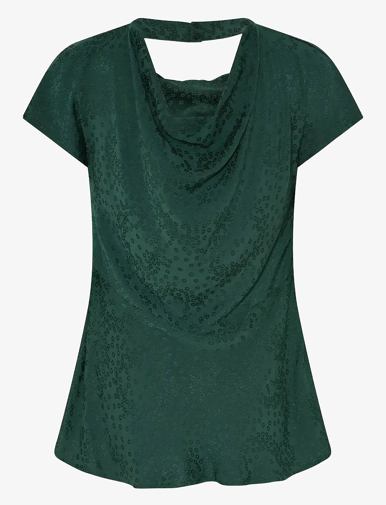 Bruuns Bazaar - BacopaBBZimoni blouse - kortærmede bluser - pineneedle - 1