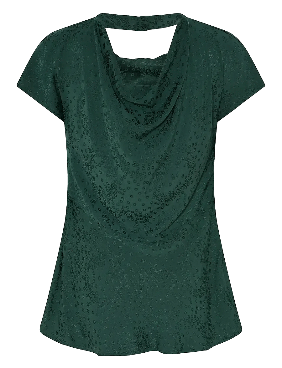 Bruuns Bazaar - BacopaBBZimoni blouse - kurzärmelige blusen - pineneedle - 1