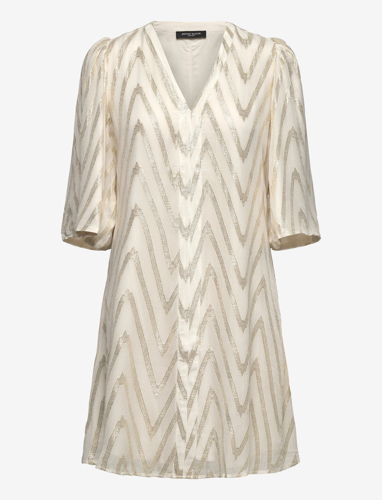 Bruuns Bazaar - CollardBBMajlyas dress - kit w metallic - 1