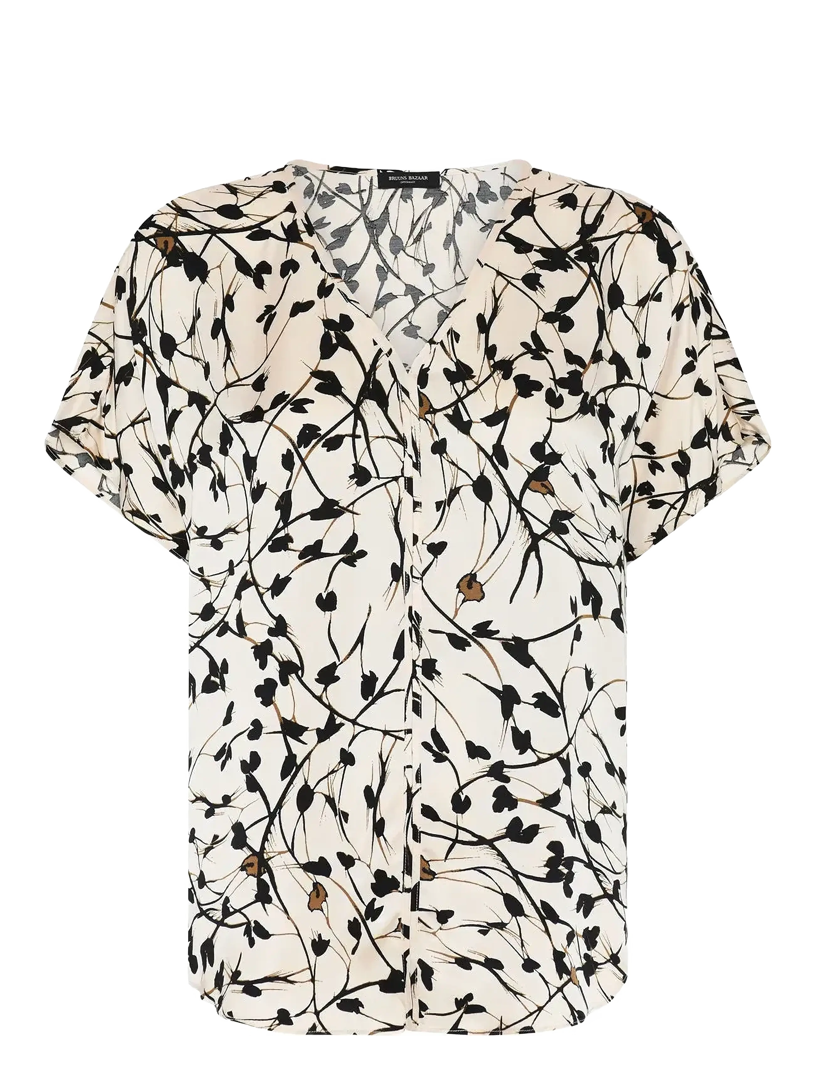 Bruuns Bazaar FloretBBPhina blouse - Bluser - WHITE CREAM AOP / white