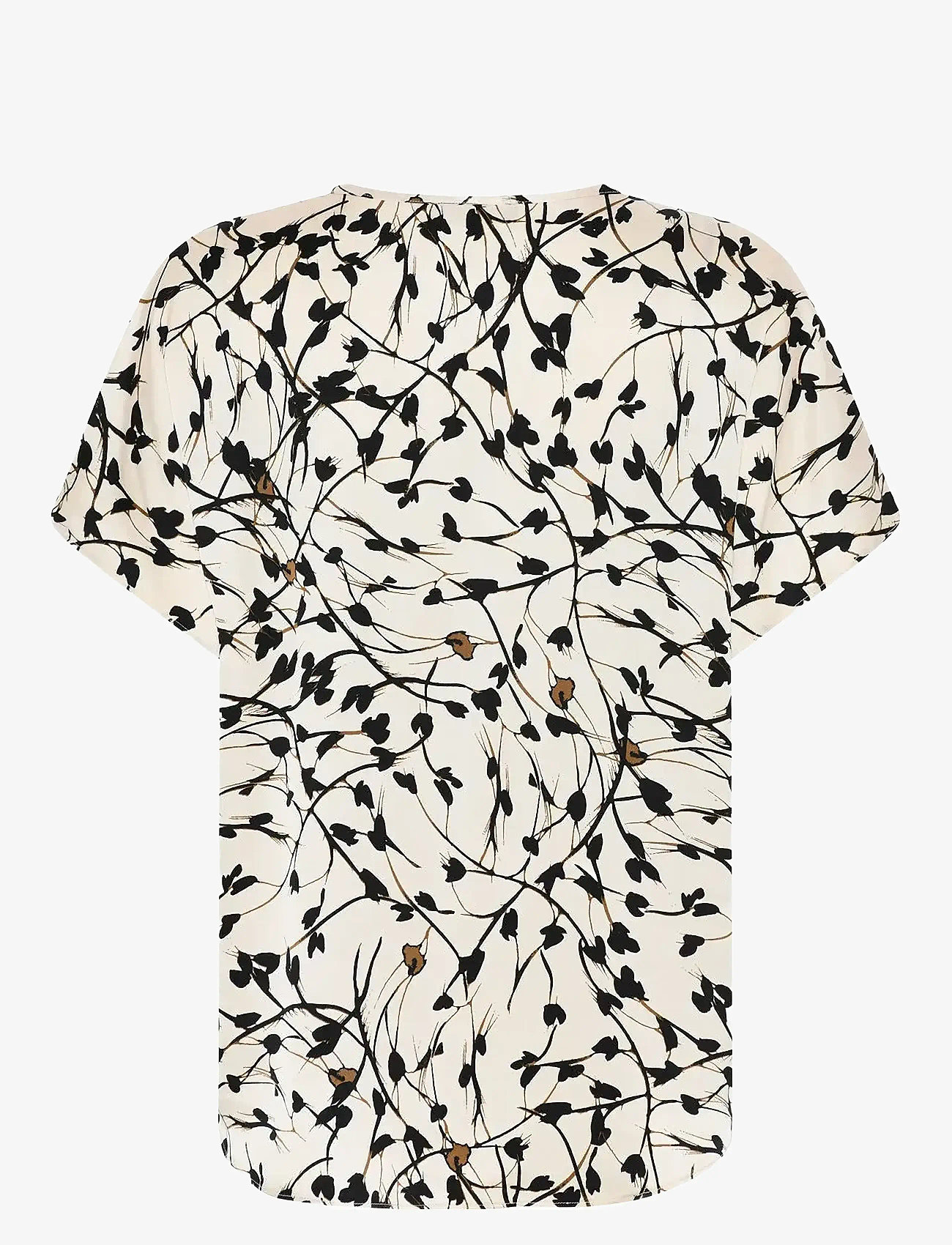 Bruuns Bazaar - FloretBBPhina blouse - kurzämlige blusen - white cream aop - 1